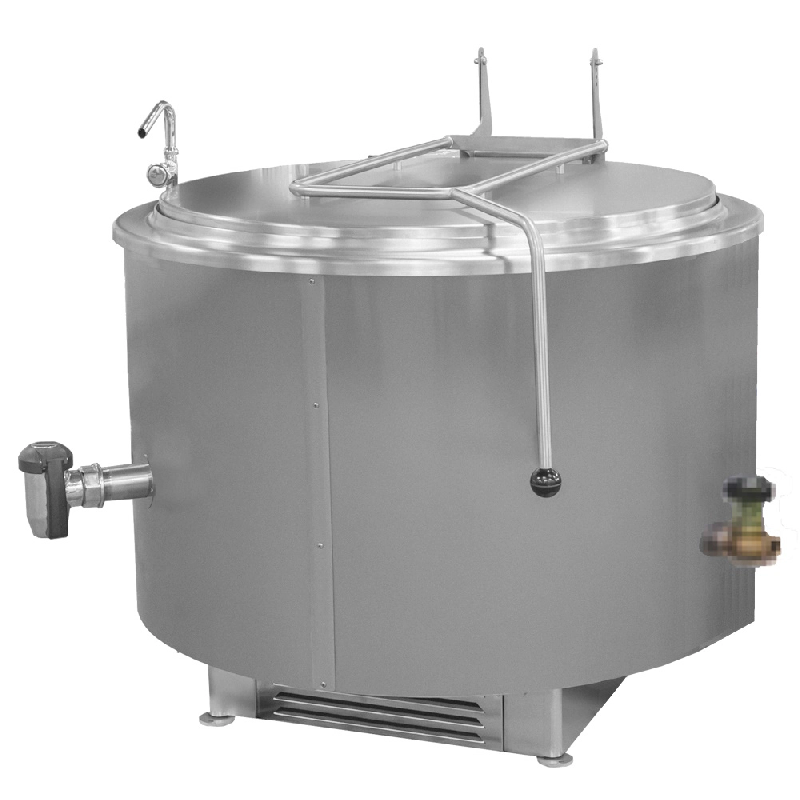 EURAST - Marmite cylindrique à vapeur 300 litres - 1320x1330x940 mm - 18V03300 - inox 18V03300_0