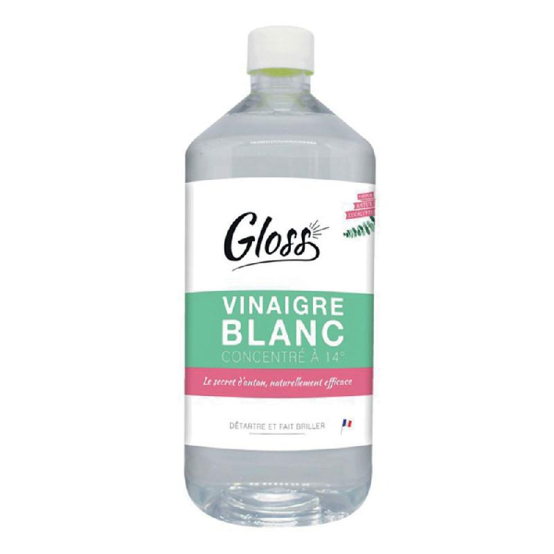 Gloss Gel nettoyant au vinaigre blanc 14° - parfum eucalyptus - Bidon de 1 litre_0