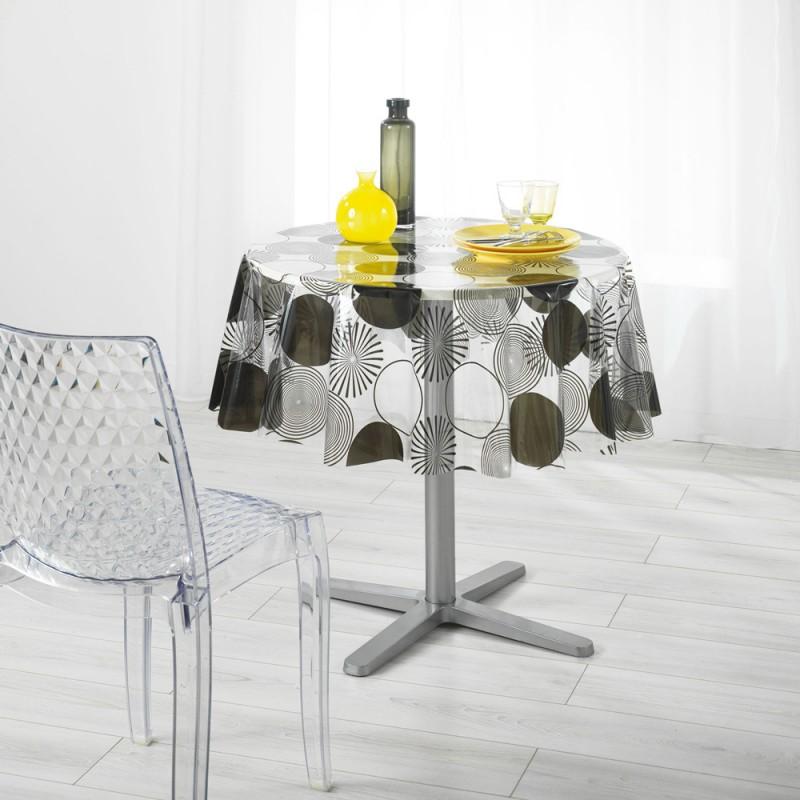 Nappe ronde transparente 180 cm Cristal - Nappe - Linge de table - Linge de  maison