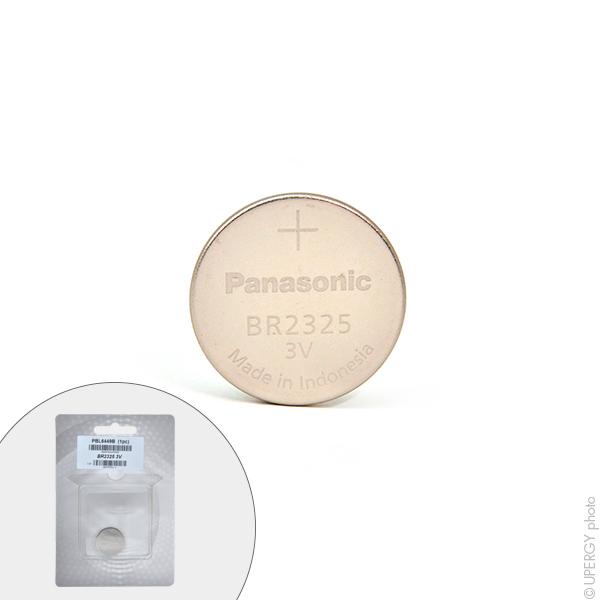 Pile bouton lithium Panasonic BR2325/BN - Blister 3V 165mAh, faible autodécharge et grande capacité_0