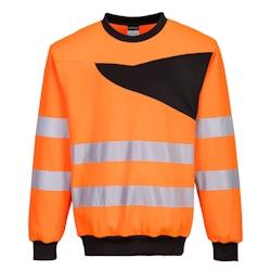 Portwest - Sweat-shirt manches longues haute-visibilité à col rond PW2 Orange / Noir Taille 3XL - XXXL orange PW277OBRXXXL_0