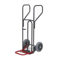 Provost Diable pelle rabattable poignées fermées 250 kg roues caoutchouc gris - 3701117948076_0