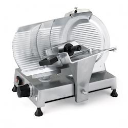 Romux® Trancheuse à Jambon Ø 300 mm avec Lame | Trancheuse Électrique Professionnelle avec Épaisseur de Coupe Réglable de 0 à 16 mm – 380 W -_0