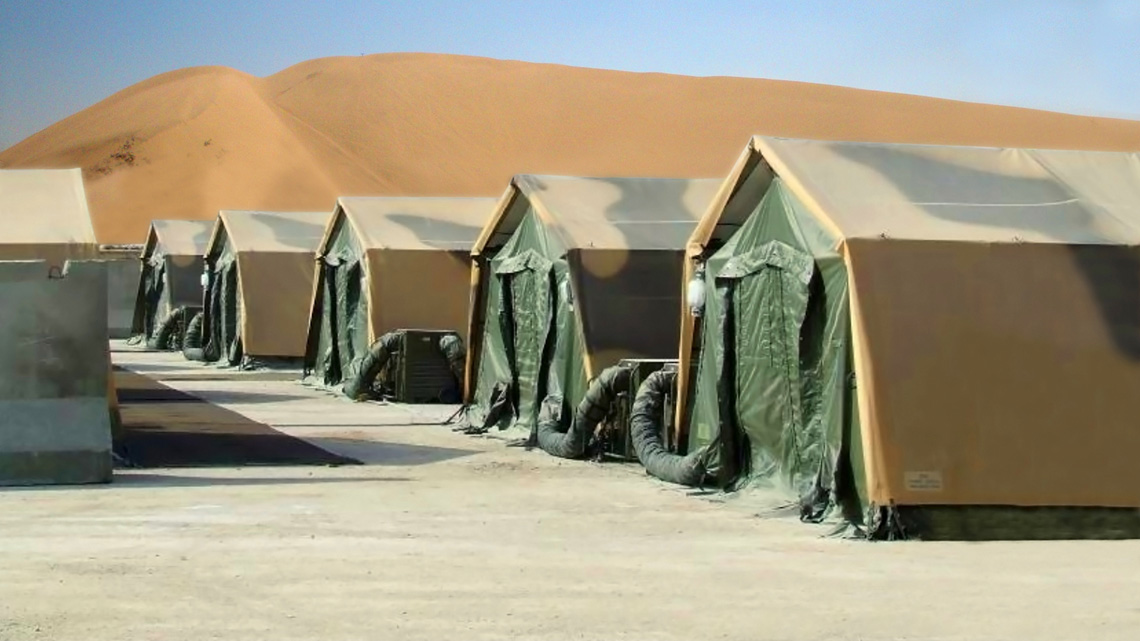 Tente militaire TM sur mesure polyvalente de 18, 36 et 54m² - Utilis_0