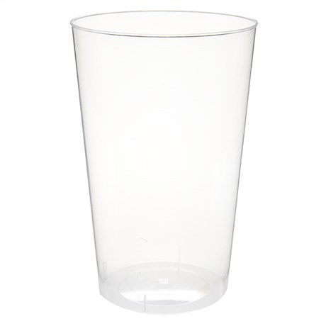 VERRE INJECTÉ 500 ML D.9X14 CM PS TRANSPARENT (VENDU PAR 360)