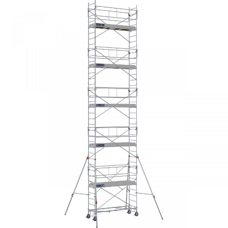 Échafaudage roulant acier ROLLSTAR 254 - Hauteur de travail : 12,10 m - DUARIB - 8325102_0