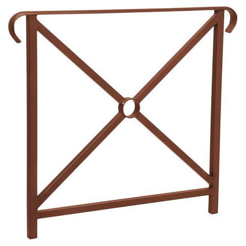 BARRIÈRE HÉRITAGE SIMPLE CROIX 80CM DOUBLE CROSSE ASP CORTEN - PROCITY