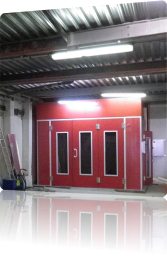 Cabines de peinture modèles Ouragan - dimensions personnalisables, éclairage avancé et options surpression_0