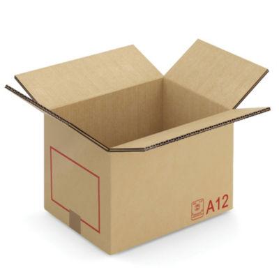 Caisse carton Galia double cannelure avec rabats 40x30x30 cm, lot de 20_0