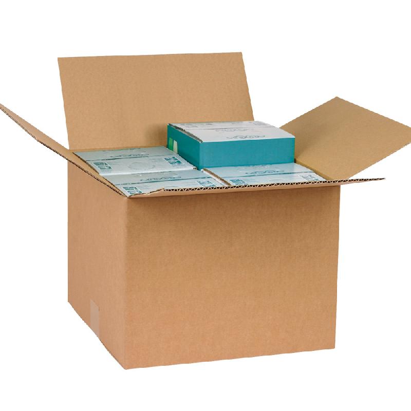 Caisse de regroupement Kraft Carré 4 x 3 Litres - Réf : CAR46CA007_0