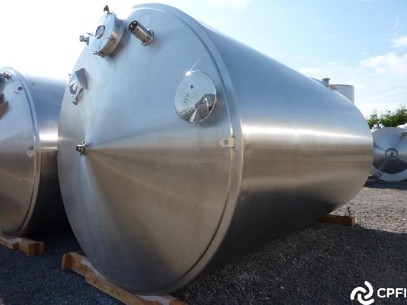 Cuve inox Pierre Guerin 35000 L - Isolation virole et fond, 6 pieds, 316 L_0