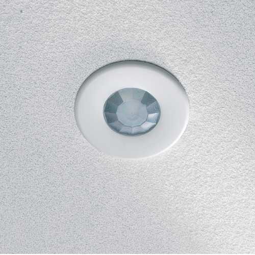 Détecteur de présence blanc 360° encastré 230V Sylvania - 7m de détection à 2,80m de hauteur - PIR infrarouge passif_0