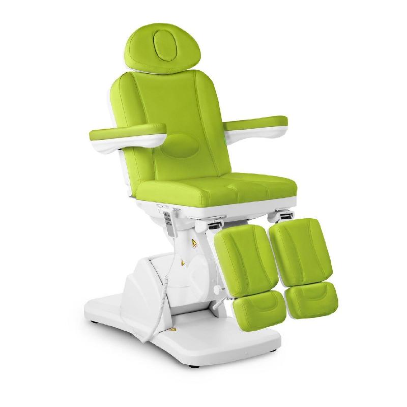 FAUTEUIL DE PÉDICURE PROFESSIONNEL ÉLECTRIQUE SYNTHÉTIQUE ACIER INOXYDABLE VERT 14_0001646_0