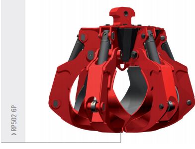 Grappins hydrauliques pour pelles et chargeurs RP502 6P Rozzi - Haute performance et durabilité_0