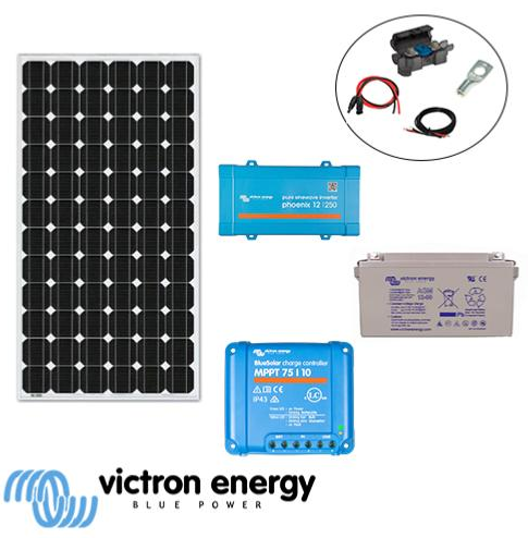 Kit solaire 140w 12v 230v victron pour site autonome_0