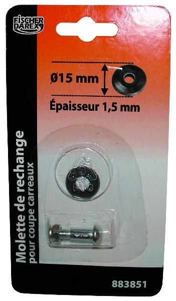 MOLETTE DE RECHANGE D15MM AL 6MM EP1,5MM