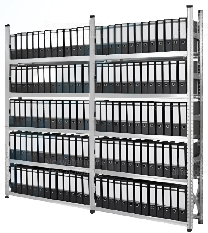 Rack léger en acier galvanisé - 3 mètres - Longueur 3000 mm - 2 hauteurs et 4 profondeurs disponibles_0