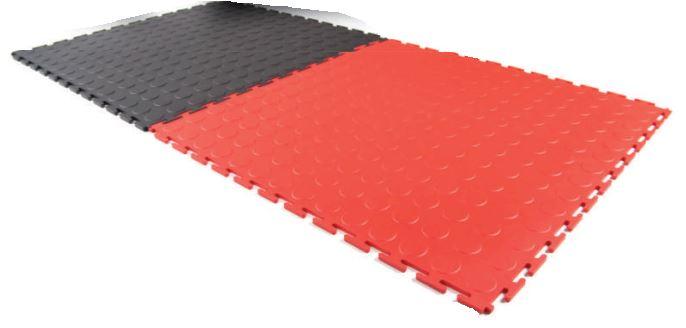Revêtement de sol antidérapant R-Tile Pastille - épaisseur 7mm - usage industriel et trafic intense_0
