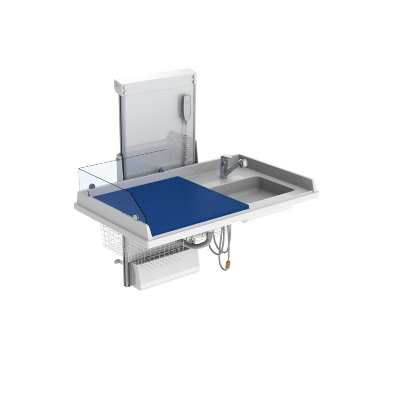 Table à langer pour handicapé - granberg  - électrique largeur 140 cm + lavabo et robinet - 334-141-111_0