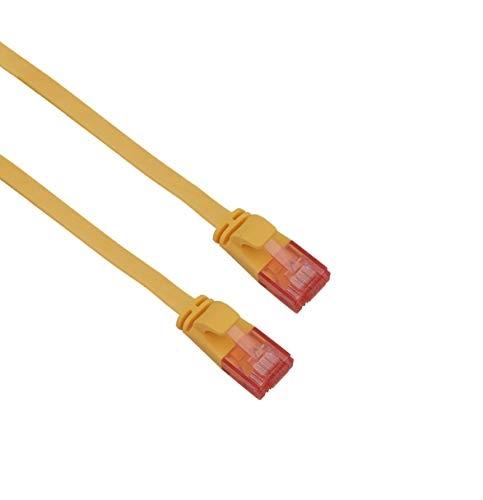 HELOS - Câble patch ultra fin U/UTP Cat 6 jaune 20 m - Référence 262995_0