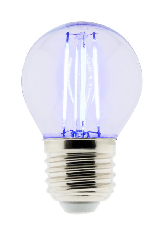 Ampoule LED Déco filament bleu 3W E27 Sphérique_0