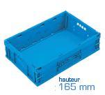 Bac pliable Bac147BP6416000 - 33L - Poignées ouvertes - Couleur bleue_0