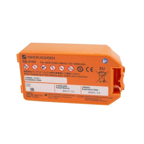 Batterie médicale non rechargeable Nihon Kohden 15V 3.3Ah - pour défibrillateurs AED-3100_0