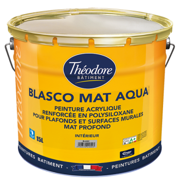 Peinture mate à base de résine acrylique - Blasco mat aqua - réf. Ag00822 - Theodore_0