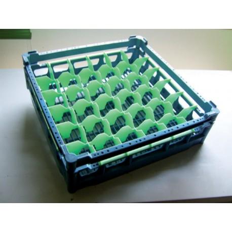 Casier à verres et tasses - 36 cases pour verres ø 74 mm - hauteur utile 75 mm - 52689_0