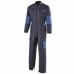 Cepovett - Combinaison de travail 2 Zip coton majoritaire Facity Bleu Marine / Bleu Roi Taille 2XL - XXL bleu 3184378520777_0