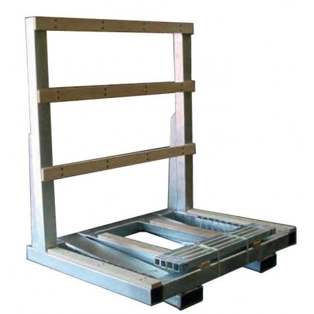 Chevalet porte-tranches mobile - 5To - 4 piquets - Réf 46003103A - Capacité 5000 kg_0