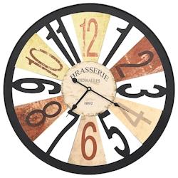 Décoshop26 - Horloge murale Métal 60 cm Multicolore DEC022223 - 3001314269609_0