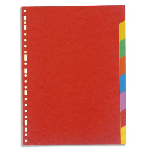 INTERCALAIRES TOUCHES NEUTRES 1ER PRIX - CARTE LUSTREE 220G - A4 - 8 POSITIONS - COLORIS ASSORTIS