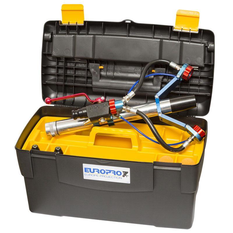 Kit lance chanvre et chaux Ø 63 mm - 2 têtes en coffret - EUROMAIR - 30972_0