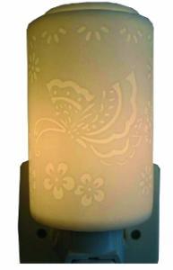 LAMPE DIFFUSEUR HUILES ESSENTIELLES - PAPILLON BLANC