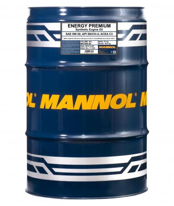 MANNOL - HUILE MOTEUR ENERGY PREMIUM - 5W30 - 60L - MN7908-60_0