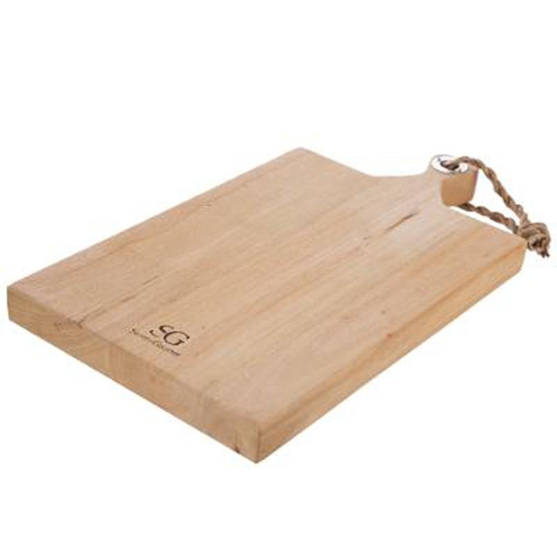 Planche à découper en bois de manguier Eloa 48 cm naturel - Paris Prix_0