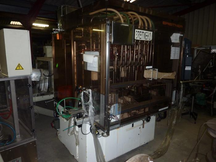 Remplisseuse linéaire liquide Breitner - 500 ml - 8 becs plongeants avec pompes volumétriques - Cuve tampon_0