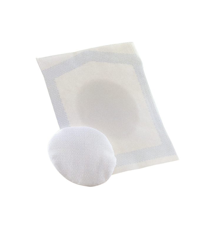 Rondelle oculaire 7 x 5.3 cm - boîte de 50 - soins ophtalmologiques en coton hydrophile_0
