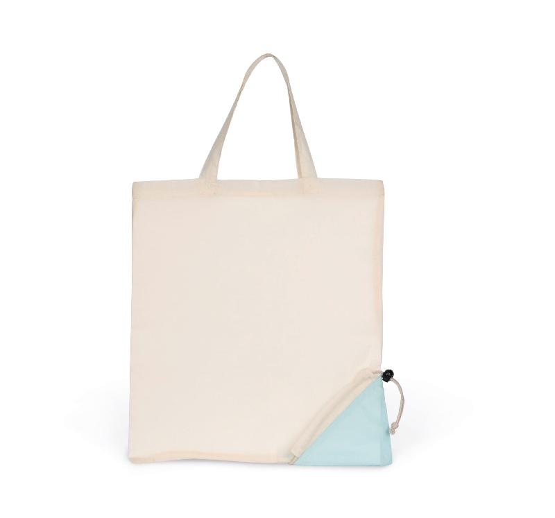 Sac shopping pliable 100% coton biologique - Réf : KI7207 - Marque Kimood - Plusieurs couleurs disponibles_0