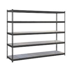 SimonRack Étagère Industrielle, 2000x1800x600 mm, 5 Niveaux, Métal, Étagère Charge Lourde, Anthracite/Galvanisé - Simonforte - métal 8425437101809_0