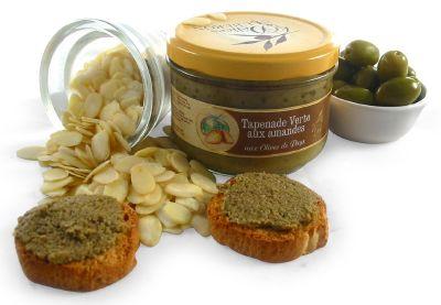 TAPENADE VERTE AUX AMANDES ET AUX OLIVES DE PAYS 200G