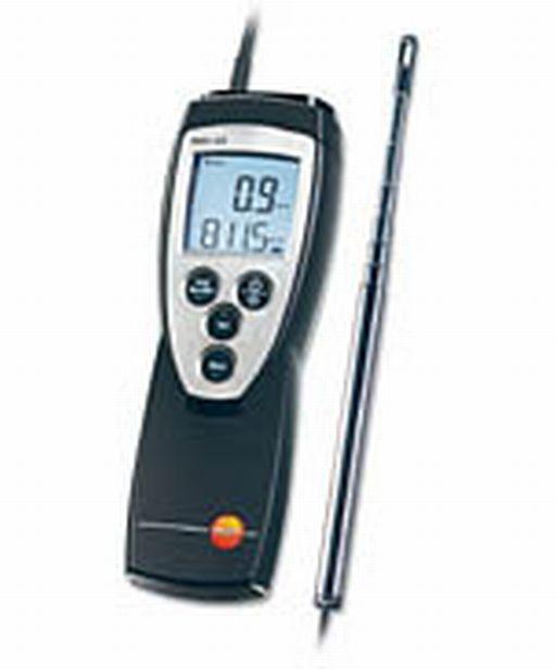 Thermo-anémomètre testo 425 - Sonde fil chaud déportée, mesure de débit, température et vitesse d'air_0