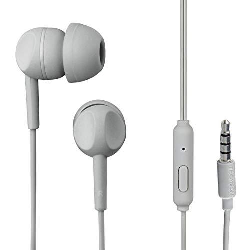 Casque intra-auriculaire filaire EAR3005GY Thomson - microphone intégré - gris - réduction de bruit passive_0