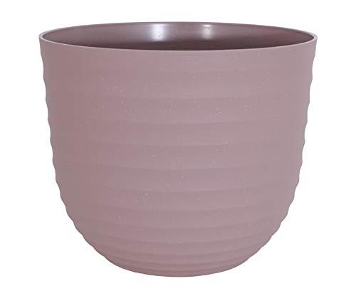 ARTEVASI HAVANA - Pot rond en texture ondulée, couleur linen - Utilisation intérieure et extérieure_0