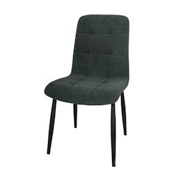 Anticline Créations Chaise velours couleur Forest assise L88.5 X 55.5 X H47cm - gris textile CS1404_0