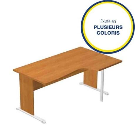 BUREAU OPÉRATIONNEL 90° DROITE PIEDS L MAIA 160 CM (COLORIS AU CHOIX)