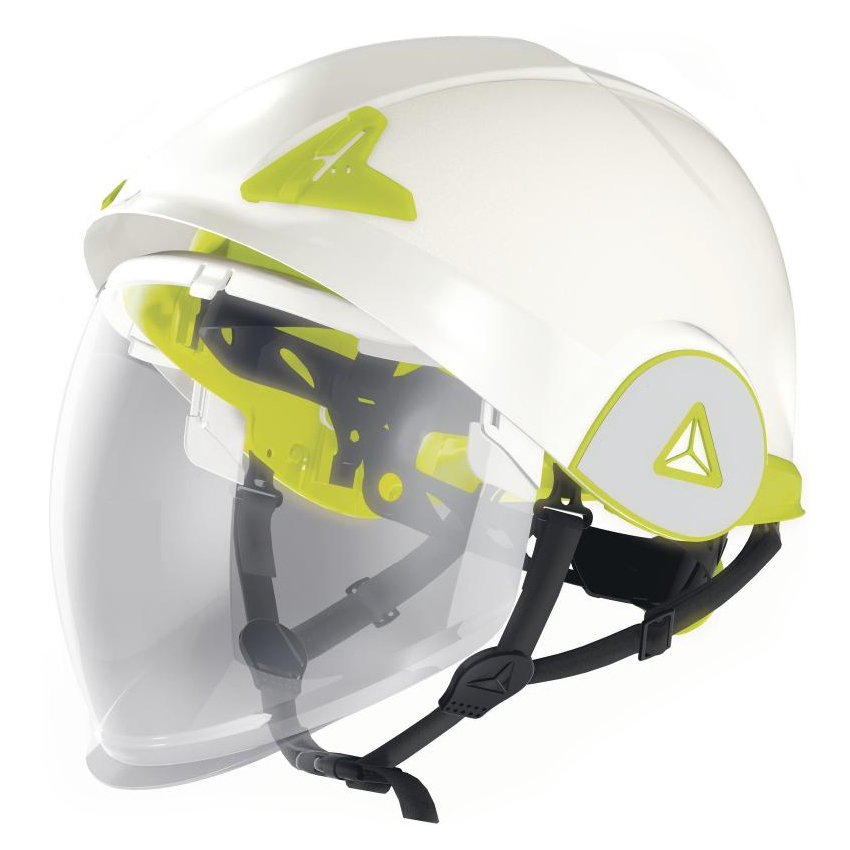 Casque de chantier en double coque ABS avec visière escamotable PTCE10 - Réf. ONYX - DELTAPLUS - Ultra léger avec protection électrique et normes certifiées_0