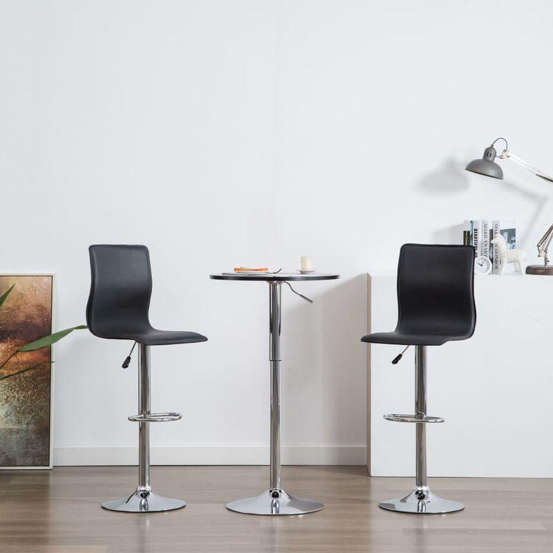 VIDAXL  CHAISES DE BAR SIMILICUIR 2 PCS NOIR Comparer les prix de
