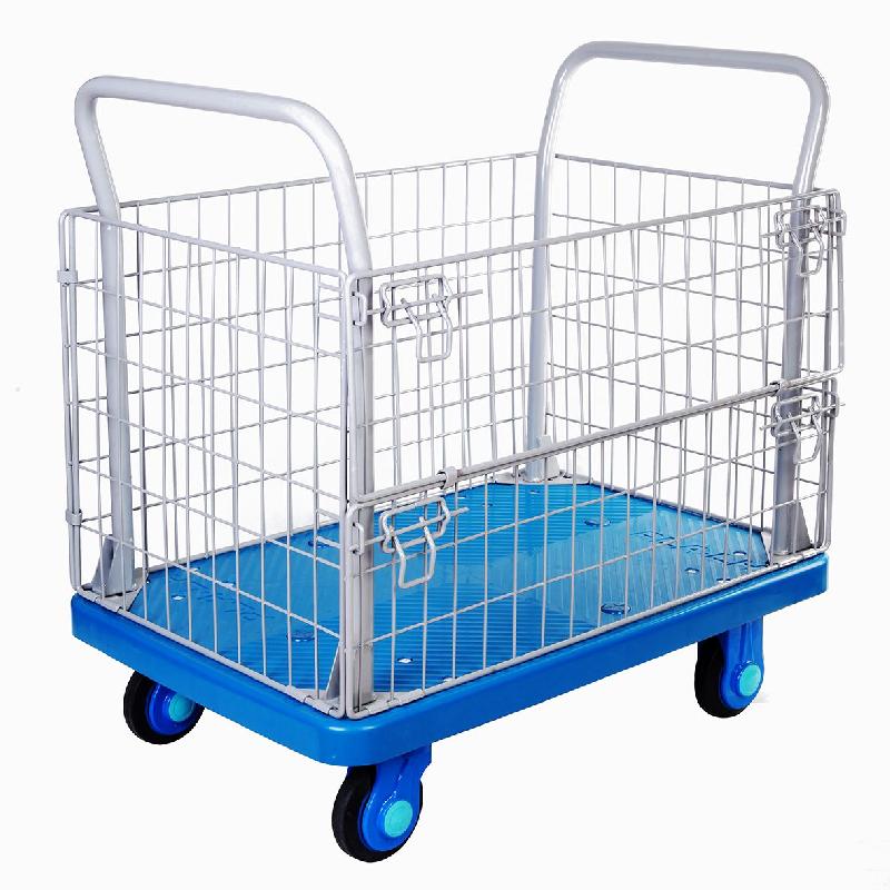 CHARIOT PLATEFORME 300 KG AVEC CAGE, SILENCIEUX ET TRÈS MANIABLE MW-TOOLS PP300R_0